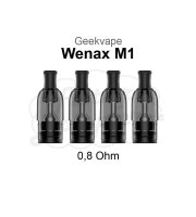 Wenax M1 Cartridge 0,8Ohm 4 Stück