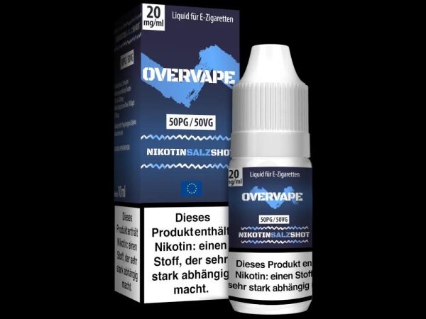 Overvape Shot Nikotinsalz 20mg 10ml 50PG/50VG