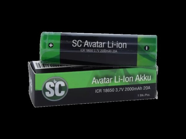 SC 18650er Akku 2000mAh 3,7 V